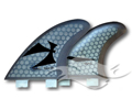 Rainbow Fin Co. RFC - Quad R1 Fins<br/>FCS | Futures Compatible<br/>(USA Procore | Glass | Bamboo)