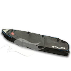FCS Triple Travel Surfboard Bag <br /> w/ Wheels - Shortboard
