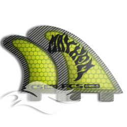 FCS Fins GMB-5<br/> Performance Core - Lime<br/>(Thruster | Quad | 5-Fin)