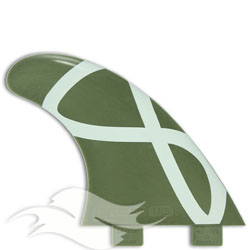 FCS Fins M5 Series<br/>Green Flex - Right Side Fin