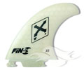 Fin-S X1 Fins - Honeycomb White Thruster