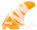 Fin-S S5 Fins - Honeycomb Orange Thruster
