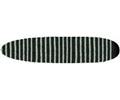 Destination Surf: Longboard Knit Sock - Black/Grey/White Stripe
