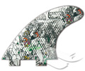 3D Fins Moonrakerr 5.0 Medium - Elephant Girl</br>FCS Compatible<br/>(Tri-Fin Set)