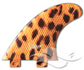 3D Fins Moonrakerr 5.0 Medium - Leopard</br>FCS Compatible<br/>(Tri-Fin Set)