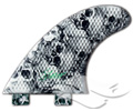 3D Fins Moonrakerr 5.0 Medium - Skull Duggery</br>FCS Compatible<br/>(Tri-Fin Set)