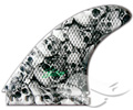 3D Fins Moonrakerr 7.0 Large - Skull Duggery</br>Futures Compatible<br/>(Tri-Fin Set)