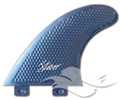 3D Fins Moonrakerr XS<br/>Grom - Blue Metal</br>FCS Compatible<br/>(Tri-Fin Set)