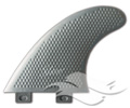 3D Fins Moonrakerr XS<br/>Grom - Platinum</br>FCS Compatible<br/>(Tri-Fin Set)