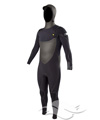 Body Glove VooDoo Hooded Wetsuit<br/>4/3 Slant Zip - Black