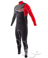 Body Glove Prime: 3/2 Slant Zip - Red