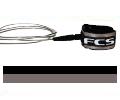 FCS 7ft. Reg. Leash - Black Coaxial