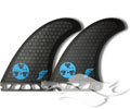 Futures Fins SUP GL Tri Fins <br/ > RTM Green/Smoke Hex