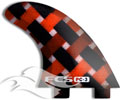 FCS PC3 Fins - Red Graphic