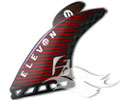 Future Fins Elevon Quad: <br /> Brown/Carbon Kevlar - (Front Fins ONLY)