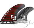 Future Fins Elevon Quad: <br /> Brown/Carbon Kevlar - Small