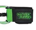 Sticky Bumps 6ft. Day Glo Comp. Leash - Green