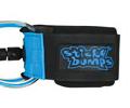 Sticky Bumps 6ft. Day Glo Reg. Leash - Blue
