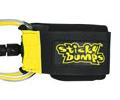 Sticky Bumps 6ft. Day Glo Reg. Leash - Yellow