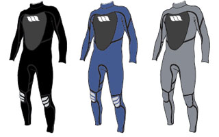 West Wetsuits Lotus: 4/3 Chest Zip