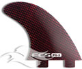FCS PG3 Fins - Glass Carbon Red