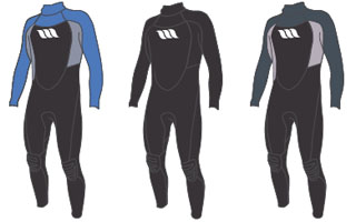 West Wetsuits: Nitro: 4/3 Back Zip