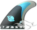 Future Fins MB2 - Black & Blue Hex w/Lost Graphic