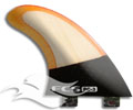 FCS PC3 Fins - Orange/Bamboo