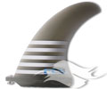 FCS Kai Sallas Longboard Fin - 7 in. <br/>Smoke w/ White