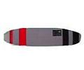 Gorilla Board Sock <br/> Longboard - Grey/Red Stripe