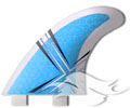 Kinetik AI-1 (Andy Irons) Fins - Ultra Core<br/>FCS - Clear/Blue