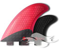 Kinetik X2 (2+1) Fins - Ultra Core <br/ > FCS - Black/Red