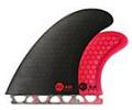 Kinetik X2 (2+1) Fins - Ultra Core<br/>Futures - Black/Red