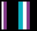 Creatures of Leisure: SUP - Paddle Sock<br/>Purple/White/Aqua/Black