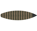 Destination Surf: Shortboard Knit Sock - Black/Olive Stripe