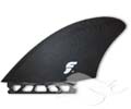 Future Fins - K2 Twin/Keel Black Fiberglass