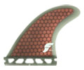 Future Fins V2 F4 Sides<br /> RTM Smoke w/Red Hex Core