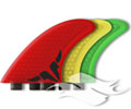 Kinetik OC-10 Occy Fins<br/>FCS Compatible - Ultra Core<br/>(Multiple Colors)