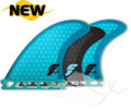 Future Fins V2 F4 5-Fin Set <br /> (Blue/Black)